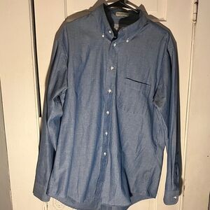Stylish Blue Casual Button-Down Shirt